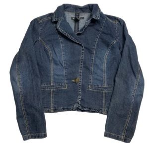 BACCINI Blue Denim Blazer Jacket